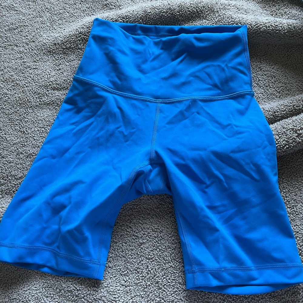 Lululemon Athletica Blue Bike Shorts